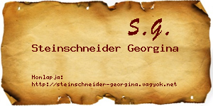 Steinschneider Georgina névjegykártya